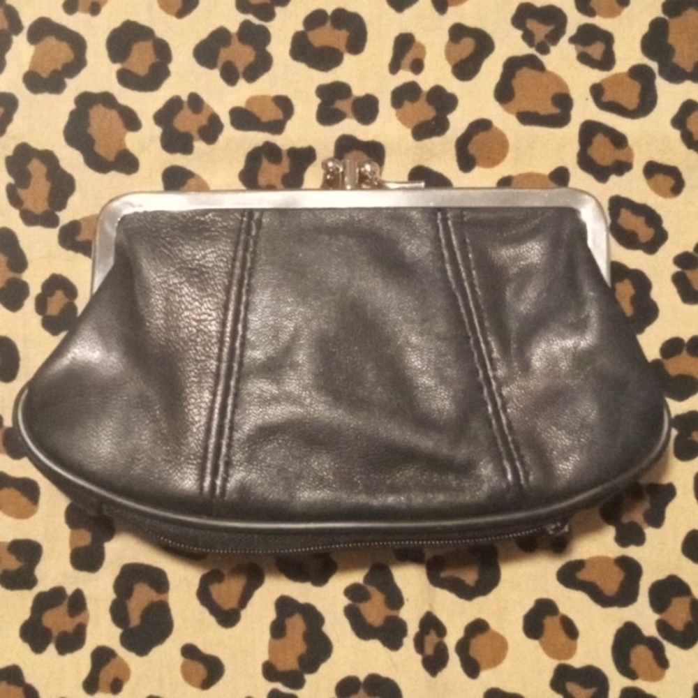 Faux Leather Black Cigarette, Wallet and Lighter Holder